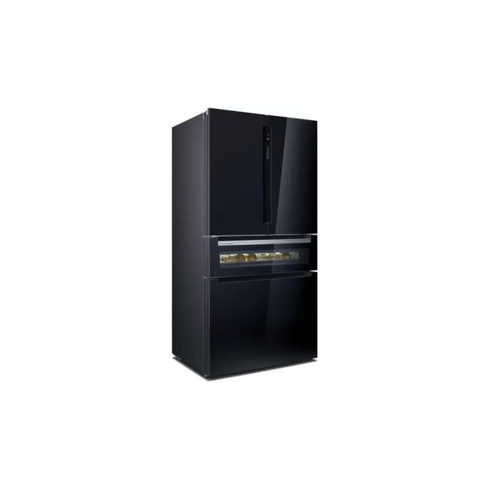 Siemens iQ700 Black Glass French Door Fridge